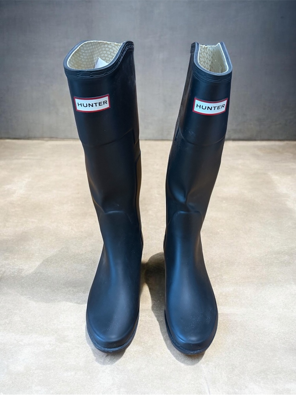 Hunter Women's “Cait” Black Tall Classic Rain Boots